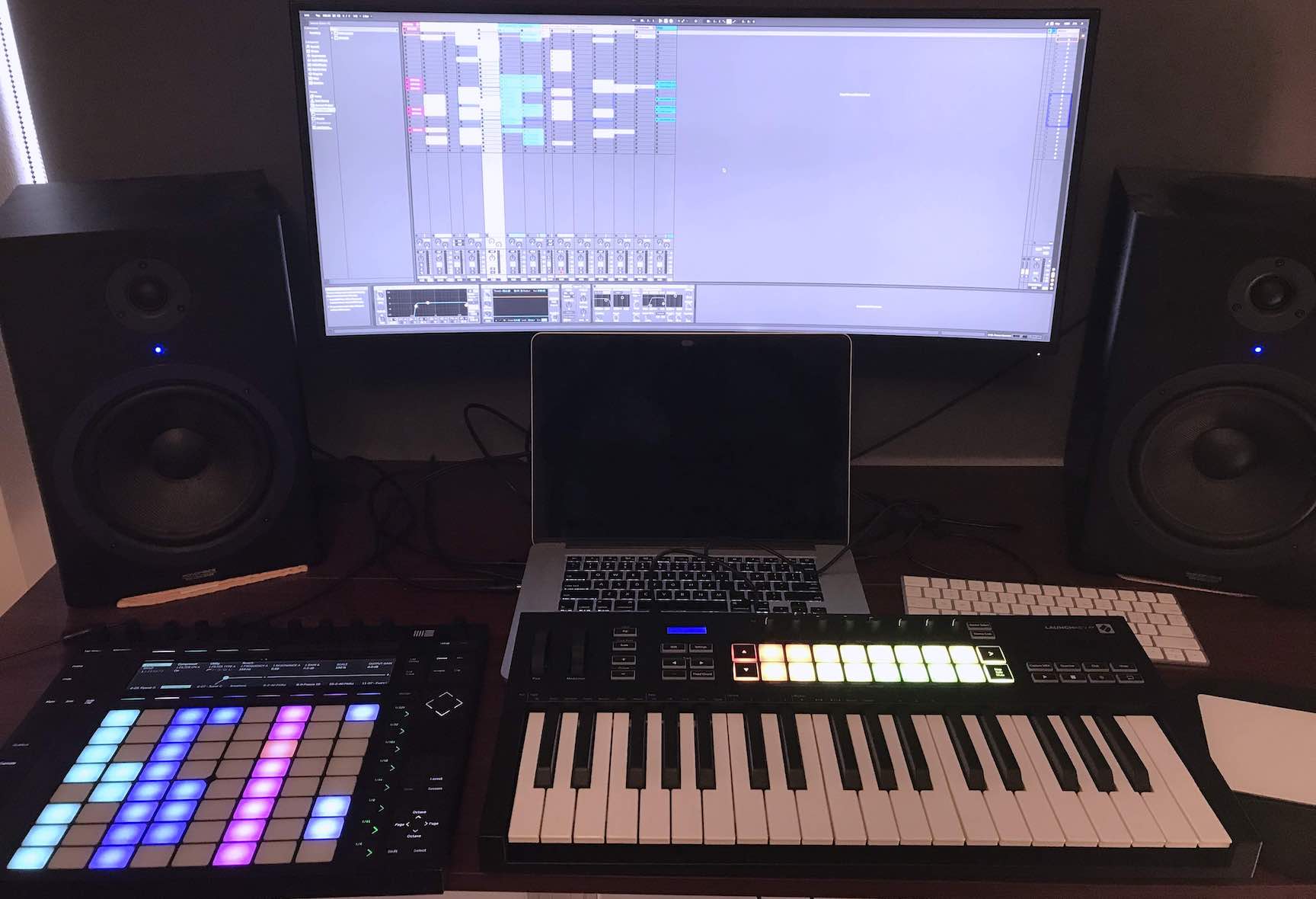 Music production set up